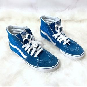 Vans Blue Suede and Canvas Hi Tops